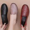 Middle-aged and Elderly Women's Simple Fashion Spring and Autumn Soft Sole Loafers Granny's Comfortable Flat Non Slip Slip-on Shoes
