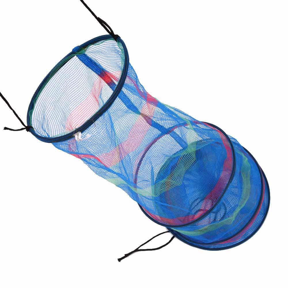 25 * 65cm Mini Three Tiered Collapsible Fishing Basket Creel Colorful