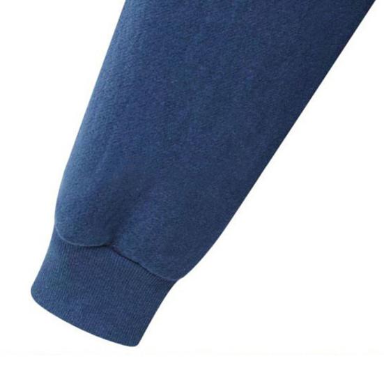 Women Sweatshirt Coat Hooded Adjustable Drawstring Long Sleeve Coat with Pockets Solid Color Mid-length Outerwear