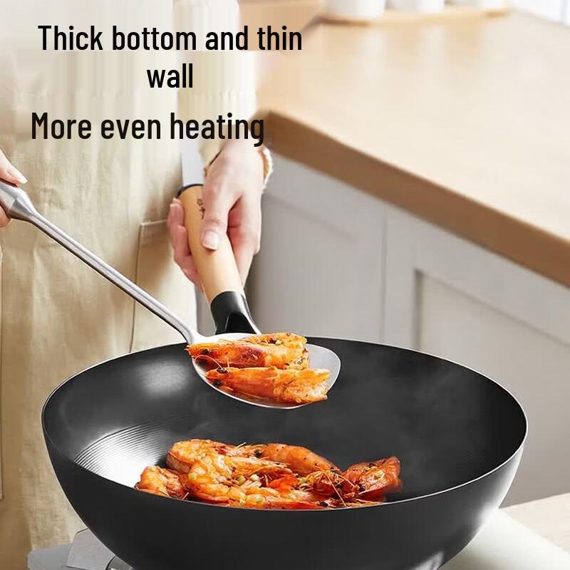 COOKER KING Чугунный вок без покрытия, 32 см