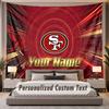 Персонализированный гобелен с текстом San Francisco 49ers, полиэстер, для спальни и комнаты