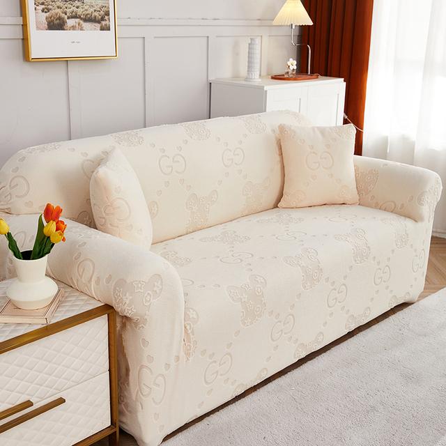 Эластичные плюшевые жаккардовые чехлы для диванов, чехлы для диванов, чехлы для дивана, защита для мебели, мягкие нескользящие эластичные чехлы