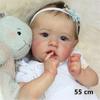 Куклы Baby Reborn 22 "55 см, мягкая виниловая силиконовая кукла Reborn, милые игрушки для девочек, подарок на день рождения для детей
