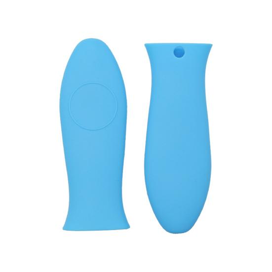 Силиконовая крышка ручки кастрюли. Термостойкая прихватка для чугунной сковороды. Гибкая резиновая втулка защищает руки от ожогов. Подвесной кухонный аксессуар.