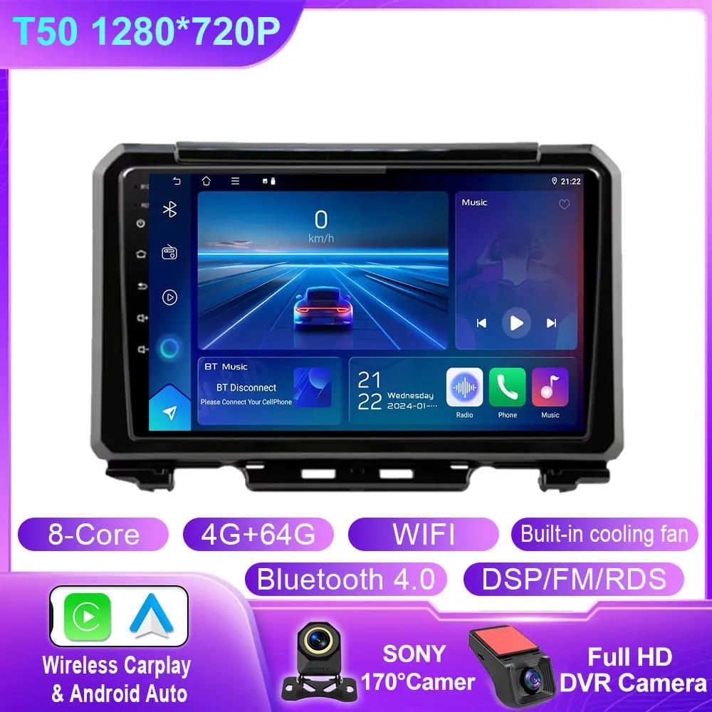 Car Android For Suzuki Jimny 2018 2019 2020 Car Radio Multimedia Stereo Video Player GPS Navigation BT Carplay Auto DSP No 2Din
