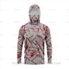Outdoor sunscreen clothing, ice silk long-sleeved fishing clothing, quick-drying breathable hoodie, face towel, integrated mosquito-proof clothing