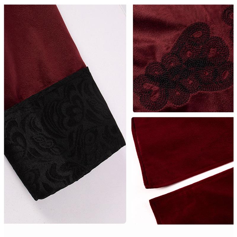 Ретро викторианский стимпанк готический мужской пиджак хвост пальто Хэллоуин костюм с воротником