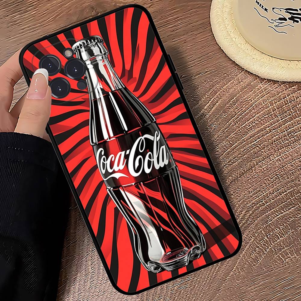 C-CocaS-Модный Чехол для Телефона в Стиле Колы Для IPhone 17 Pro Max Air Задняя Крышка 16 15 14 13 12 11 Pro Max Чехол
