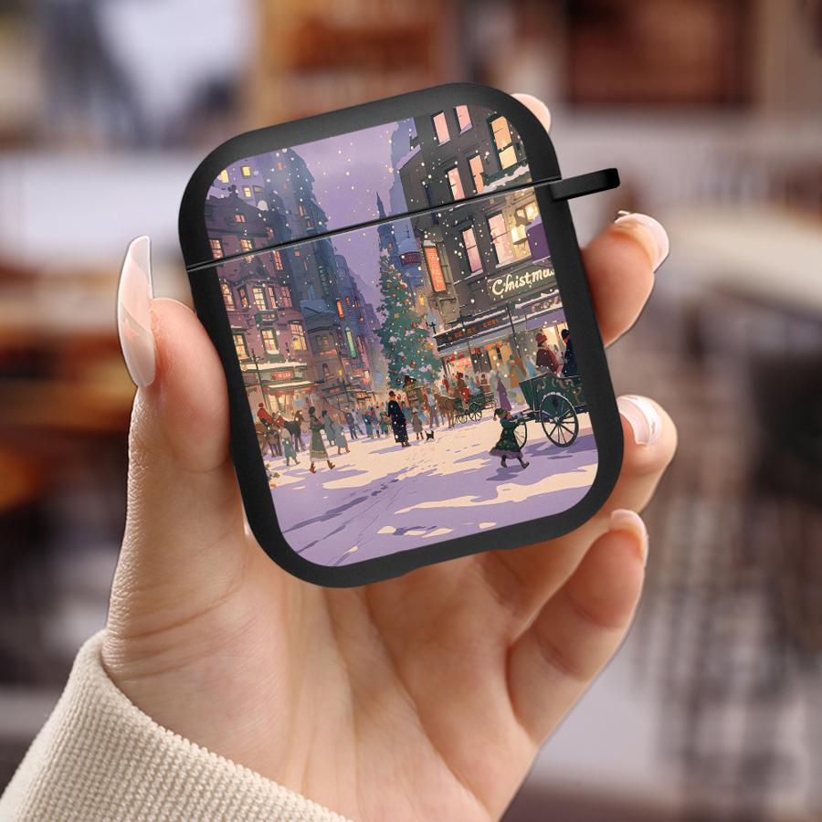 Winter Town Earphone Cases Cover Case For Airpods Pro3 4 Pro 3 2 1 Pro2