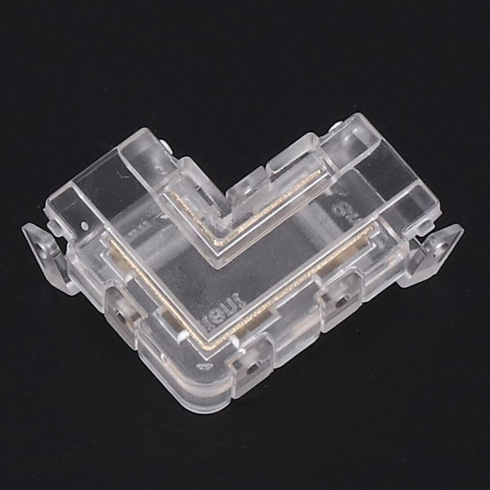 8pcs Transparent COB Connector 2PIN LED Strip Connector Stable Pin Connector For DIY Projects