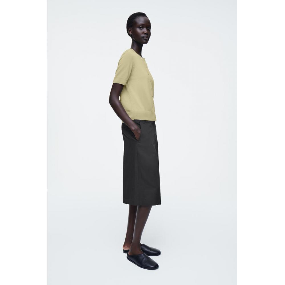 COS Кардиган с короткими рукавами из смеси японской мериносовой шерсти