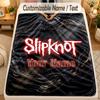 Фланелевое одеялоSlipknot Имя Текст Персонализированное Мягкое Теплое Плед Декор Дома Подарок