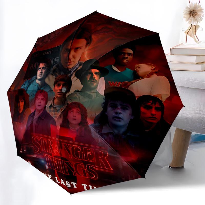1pc stranger things Umbrella Portable Home Essential Umbrella Folding Umbrella Durable Iron Frame yy251128089