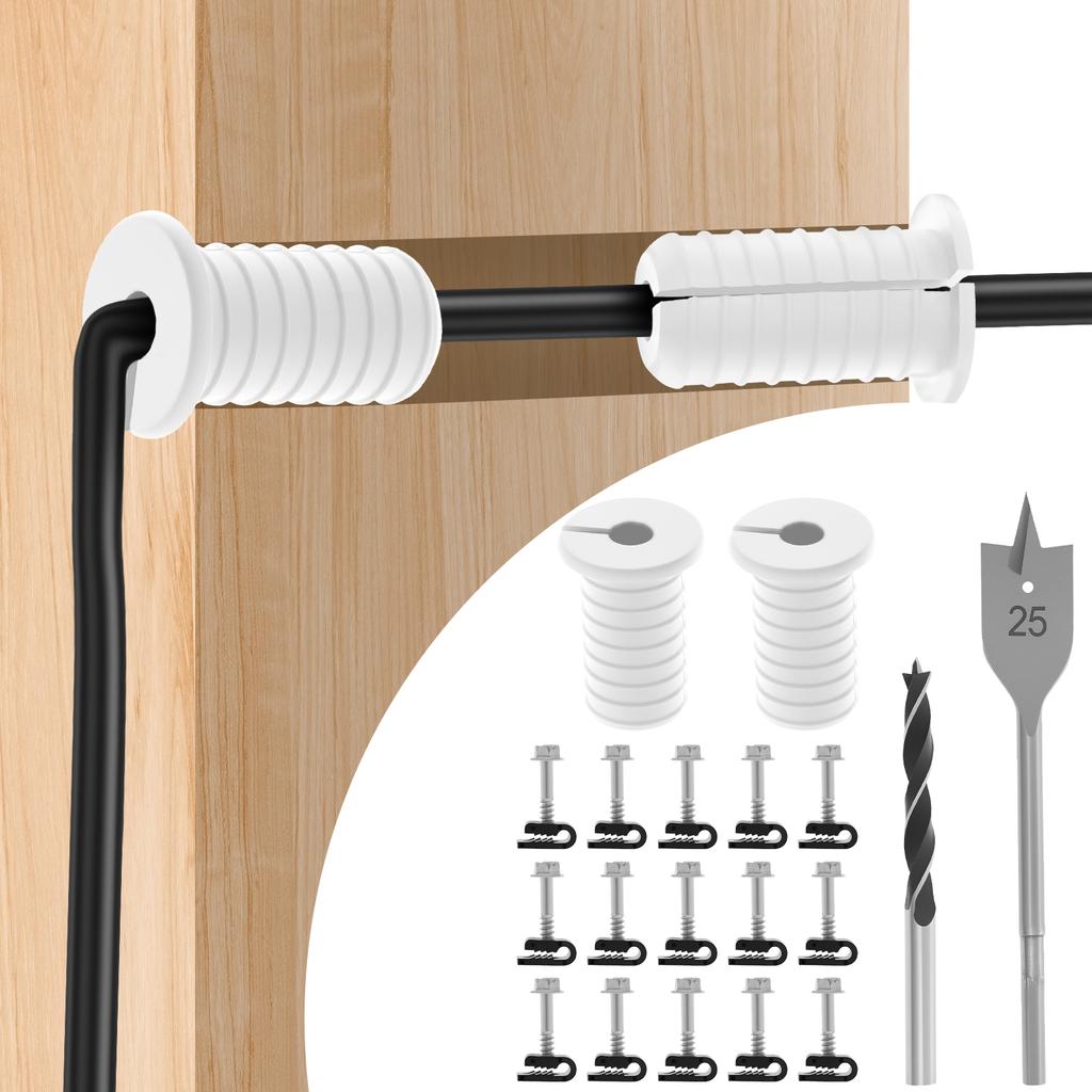 19pcs Starlink Cable Routing Kit Wall Pass Through Grommet Mounting Kit Wire organizer Starlink Wall Grommets Cable Protecting