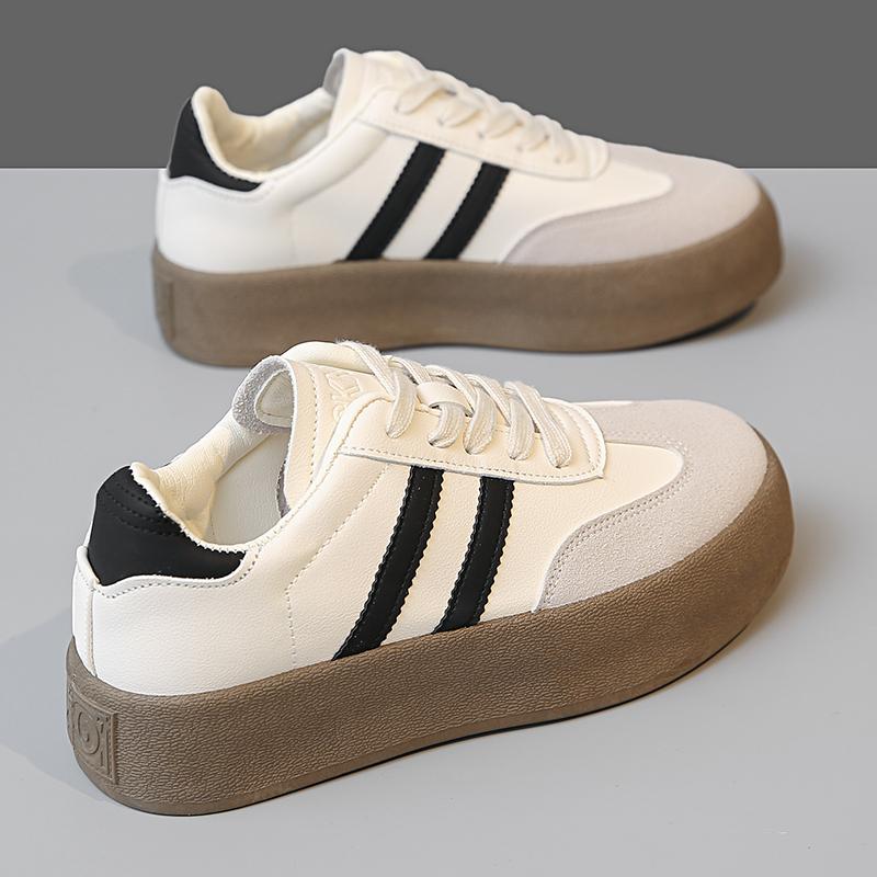 Модная женская повседневная спортивная обувь для активного отдыха 2024 года, спортивная обувь со шнуровкой и круглым носком, вулканизированная обувь