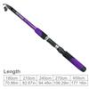 Telescopic Fishing Rods 1.8-4.5M High Carbon Steel Spinning Fishing Rods (For Travelling) Outdoor Bass Fishing Rods