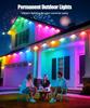 15/30M Умные RGB Подсветители Карнизов Приложение и Пульт IP67 Постоянные Уличные Светодиодные Гирлянды для Дома Новый Год Рождество День Рождения DIY Освещение