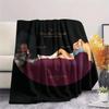 Sabrina Printed Flannel Blanket, soft throw for bedroom sofa, washable, fan merchandise, great gift.