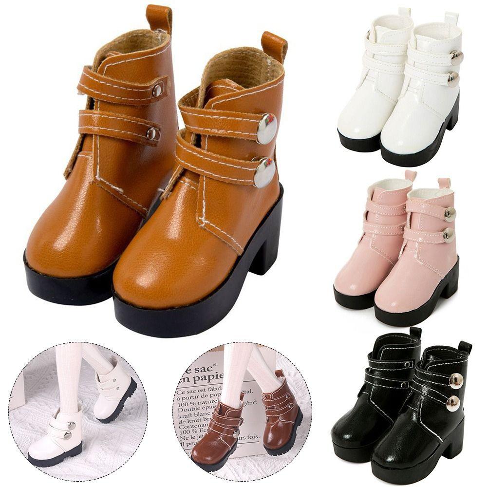 For 1/6BJD Doll PU Leather Doll Wearing Shoes 1/3 Doll Boots Fabric Shoes Play House Accessories