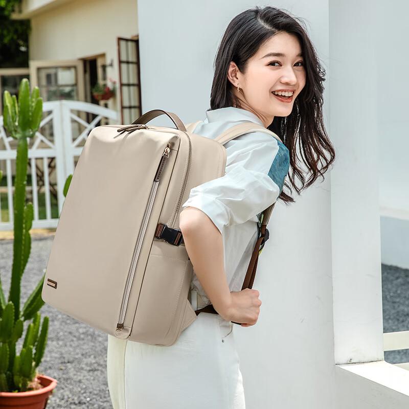 GOLF Business Backpack for Women, Expandable Laptop Bag, 16-Inch Notebook, Travel Backpack, Large Capacity Schoolbag