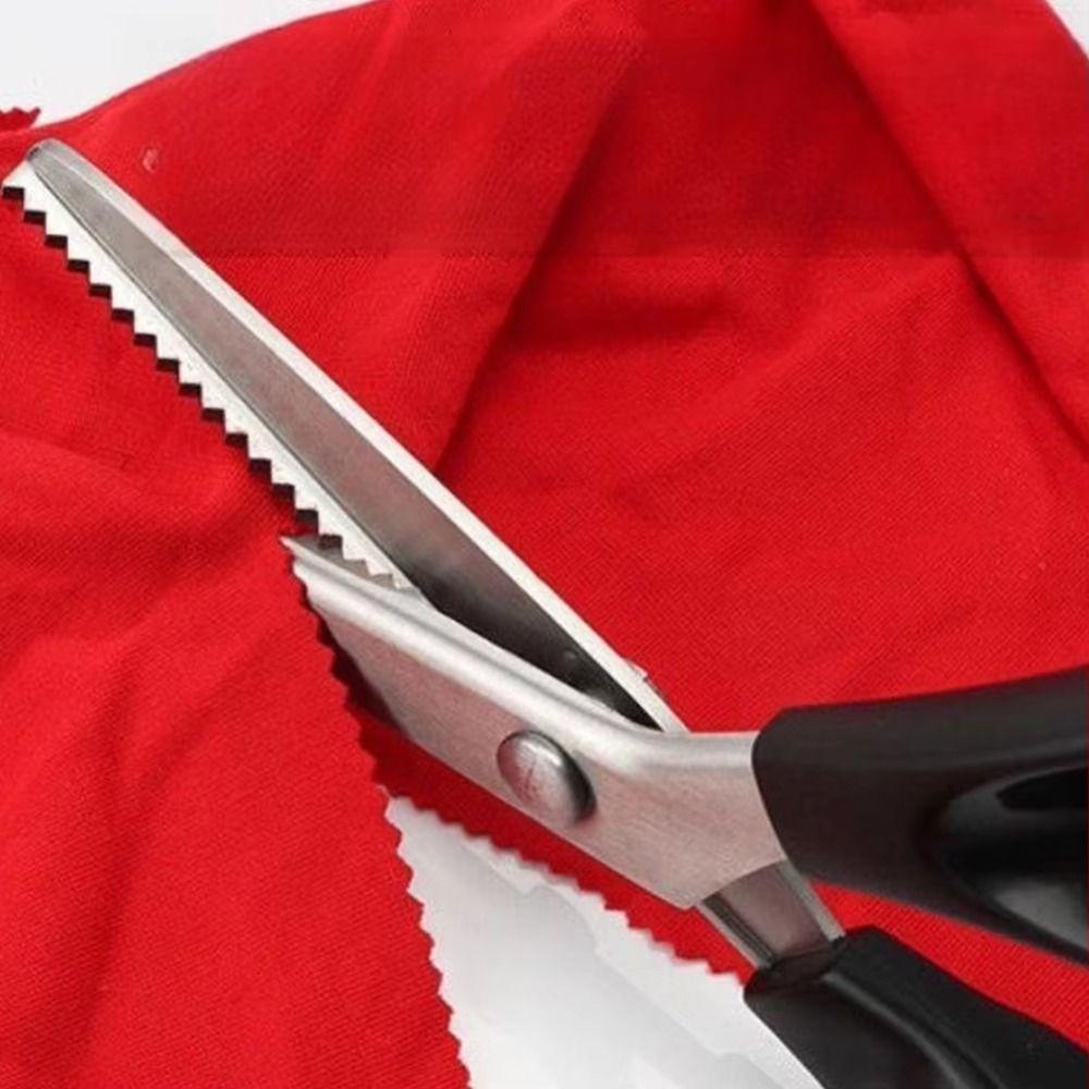 Serrated Edge Zig Zag Scissors Stainless Steel Sewing Shears Pinking Shears Fabric Cutting