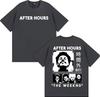 The Weeknd After Hours Til Dawn Графическая футболка Мужская Женская Мода Хип-Хоп Уличная Одежда Футболка Повседневная 100% Хлопок Оверсайз Футболка