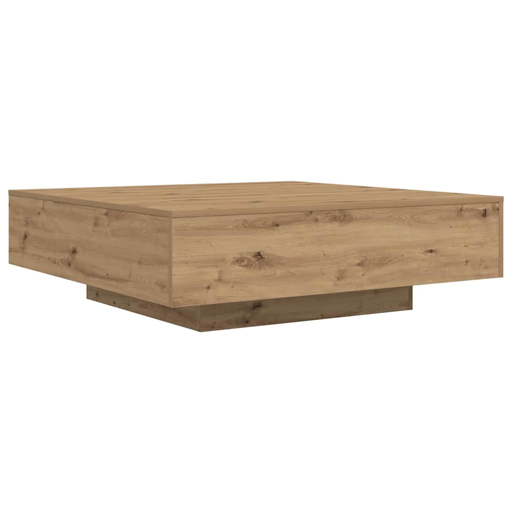Artisan Oak Coffee Table 100 x 100 x 31 cm Engineered Wood