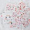 12Pcs/Set Nail Sticker Non-Fading Self-Adhesive Excellent Saturation Valentine DIY Design Decals Manicure Sticker for Manicure