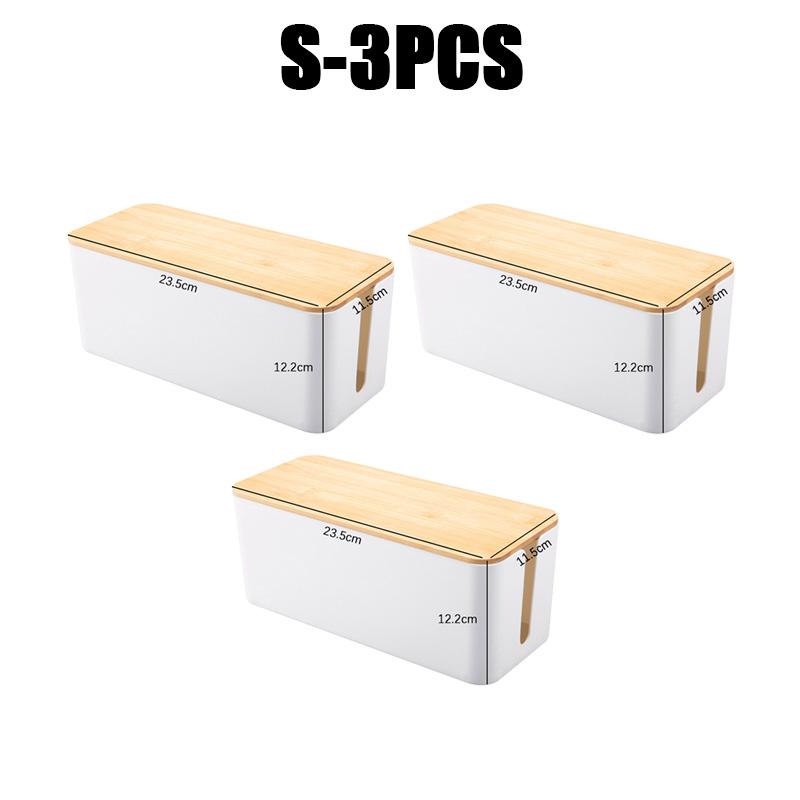 Ящик для хранения кабеля, деревянный чехол для хранения линии электропередачи, пылезащитный органайзер для розеток для зарядного устройства, чехол для проводов, домашний органайзер для намотки кабеля