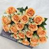 Artificial Rose Floral Arrangement 18 Head For Wedding Venue And Home Decoration