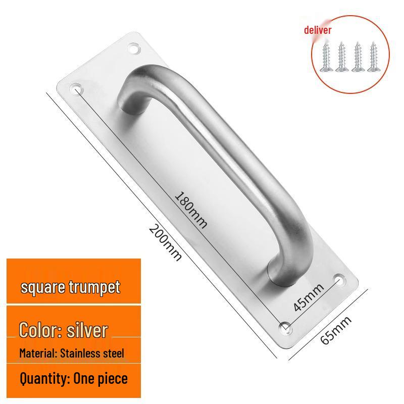 Утолщенная ручка из нержавеющей стали для входных, шкафных, раздвижных и платяных дверей