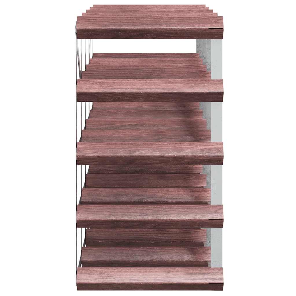 20 Bottle Wine Rack in Brown Solid Pine Wood