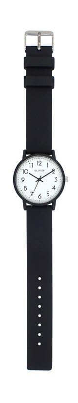Watch TEA SPOON Basic Color Rubber Watch BK Black [Follow] N03722A-1 Women's