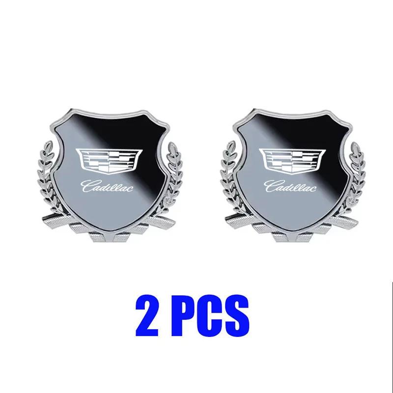 Custom Zinc Alloy Car Fender Emblem Side Window Badge for Cadillac ATS CT4 CT5 CTS ESCALADE STS XLR XT4 XT5 XT6 XTS Rear Sticker