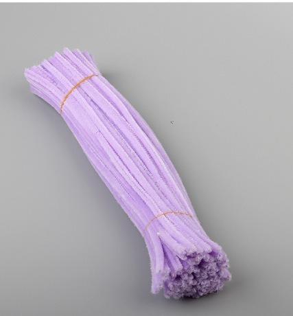Plush Stick 100pcs Twisting Bar Chenille Stems Wire Pipe Kids Toys DIY Strips Creative Hobby Material Stem Iron Felt Wires
