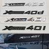 3D ABS Автомобильные Буквы Логотип XDrive 40i 40d Значок на Задний Багажник Наклейка на Крыло Для X3 X4 X5 X6 X7 Авто Аксессуары для Маркировки