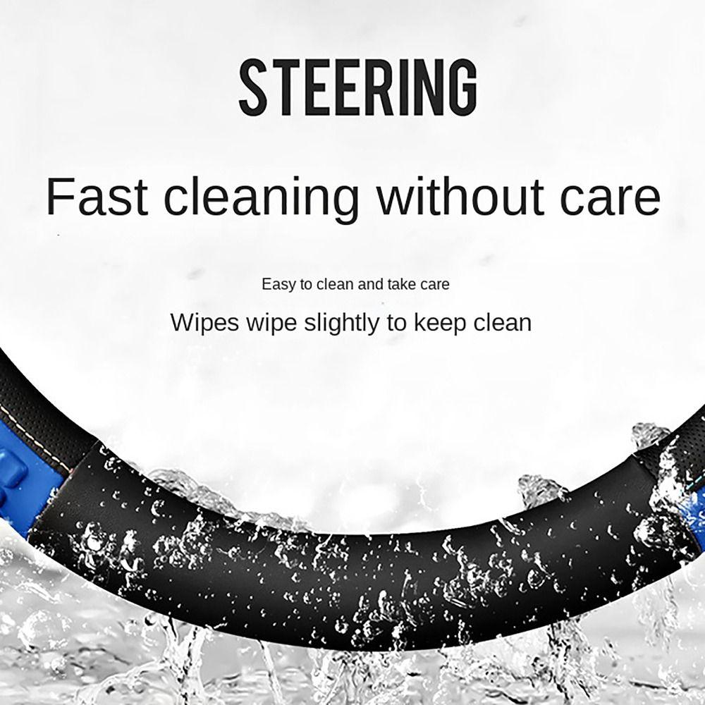 Нескользящий чехол на руль, круглый, в форме буквы D, автомобильные чехлы на колеса, чехол для перчаток, салон автомобиля