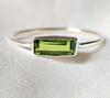 Peridot Ring Gift for Her, 925 Solid Silver, Minimalist Ring, Statement Ring, Handmade Jewellery, Boho Ring