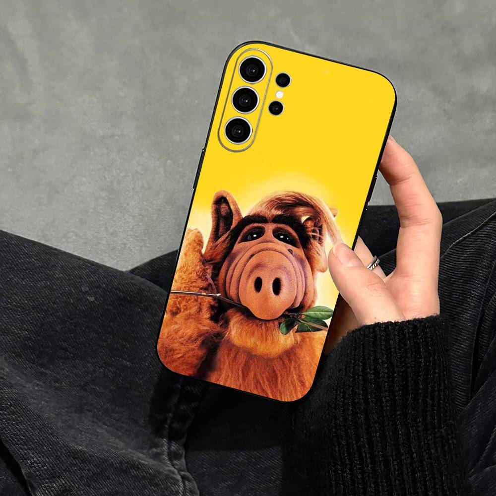 F-Family C-Комедийный сериал ALF Чехол для телефона Samsung S25, S24, S21, S22, S23, S30, Ultra, S20, Plus, Fe, Note, 10, 9, 5G Черный чехол