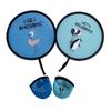 Round Folding Fans Cartoon Hand Fan Circular Fan Pocket Fan  For Beach Lawn