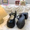 Wear-resistant Heightening Fashionable Foreign Style Versatile Mary Jane Shoes Women's Spring 2025 New Non-slip Niche Platform Single Shoes
