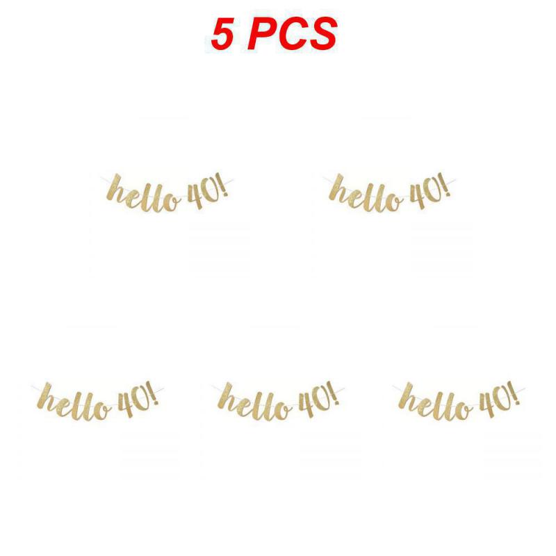 Украшения на день рождения 30 40 50 60 лет Золотые блестящие бумажные баннеры Гирлянда Конфетти Воздушные шары Товары для взрослых на годовщину