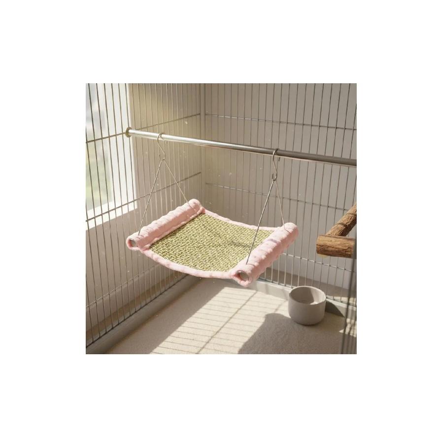 Parrot Hammock Bed Easy to Hang Bird Swing Bed Hanging Bird Nest Soft Soft Fabric Pet Accessory Play and Rest for Small Birds