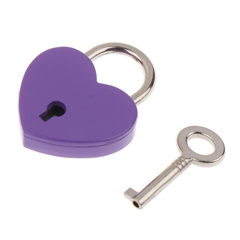 Замки для багажа в форме сердца, аппаратные замки с замком для шкатулки для драгоценностей, дневника