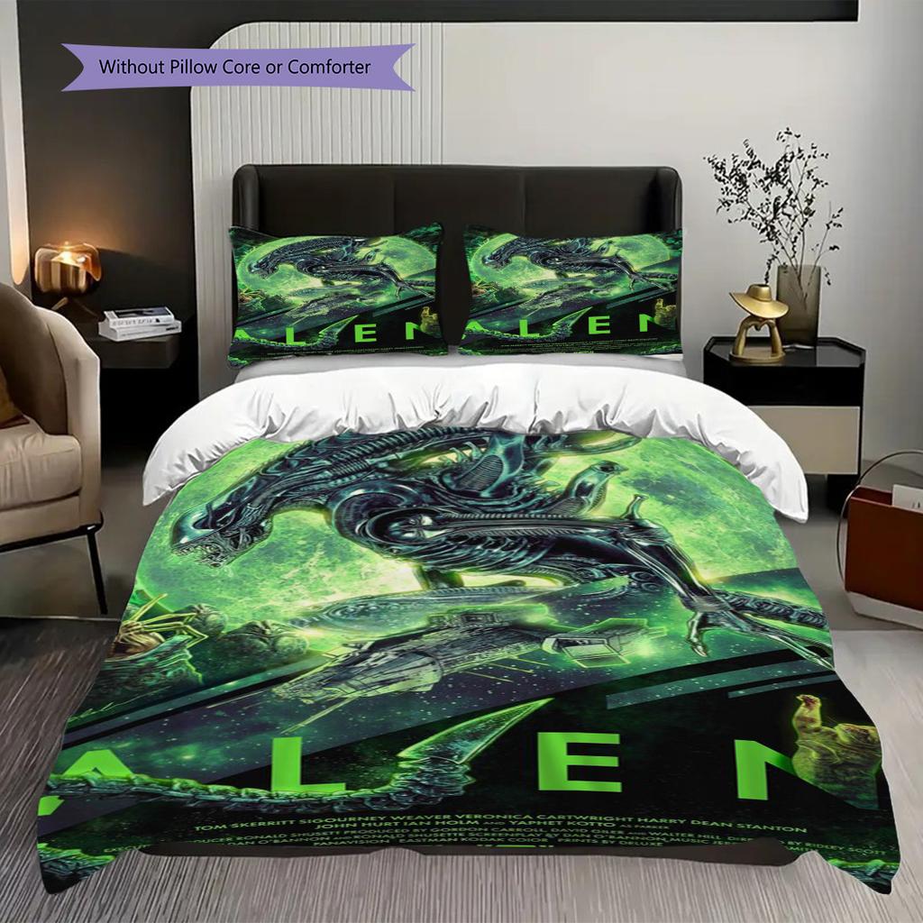 Alien Vs Predator Ultimate Clash Threepiece Set 1 Duvet Cover 2 Pillowcase Without Core Christmas Birthday Gift