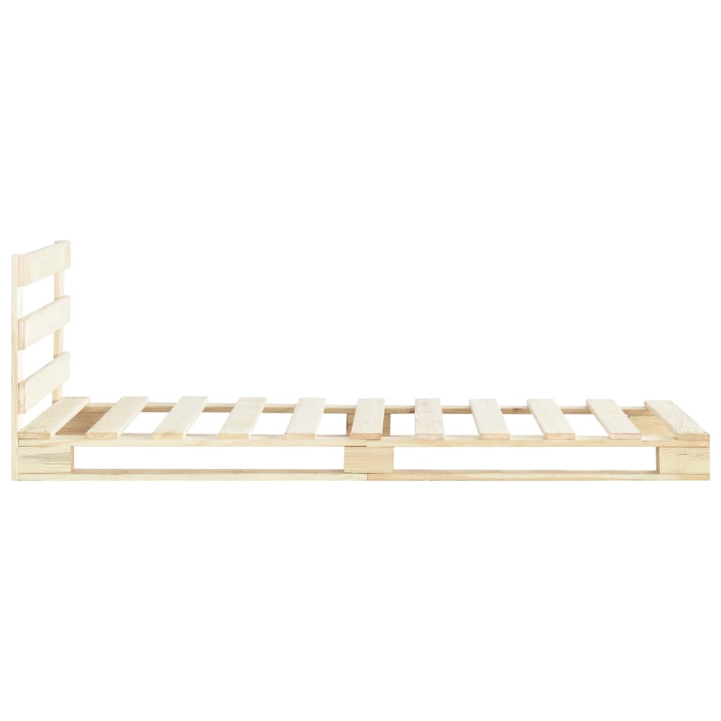 Solid Wood Pallet Bed Frame Pine 90*200 cm
