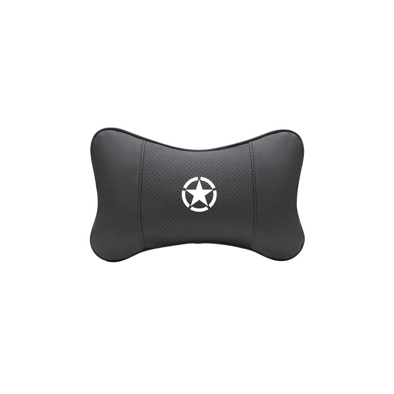 JEEP Car Seat Headrest Auto Logo Neck Pillow For Jeep Wrangler Rubicon Renegade JCompass Grand Cherokee Patriot Liberty Gladiator