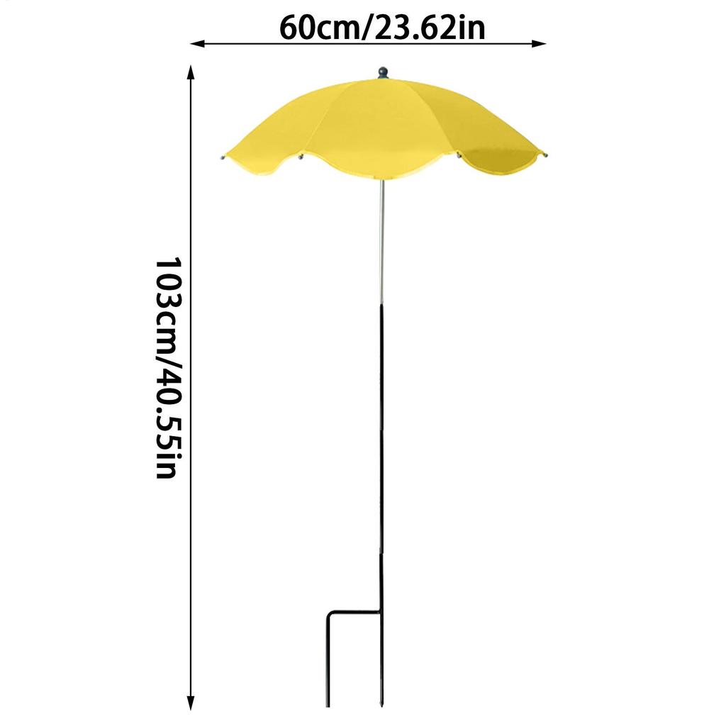 Plant Umbrellas for Outdoor Sun Protection Shade Cover UPF50 UV Protection Adjustable Portable Canopy Foldable Cover for Flowers