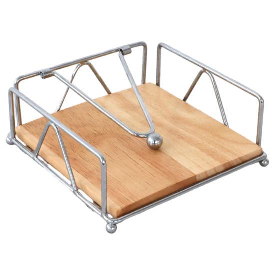 Плоский держатель для салфеток в деревенском стиле, металлический кухонный квадратный бумажный ящик, настольный диспенсер для салфеток