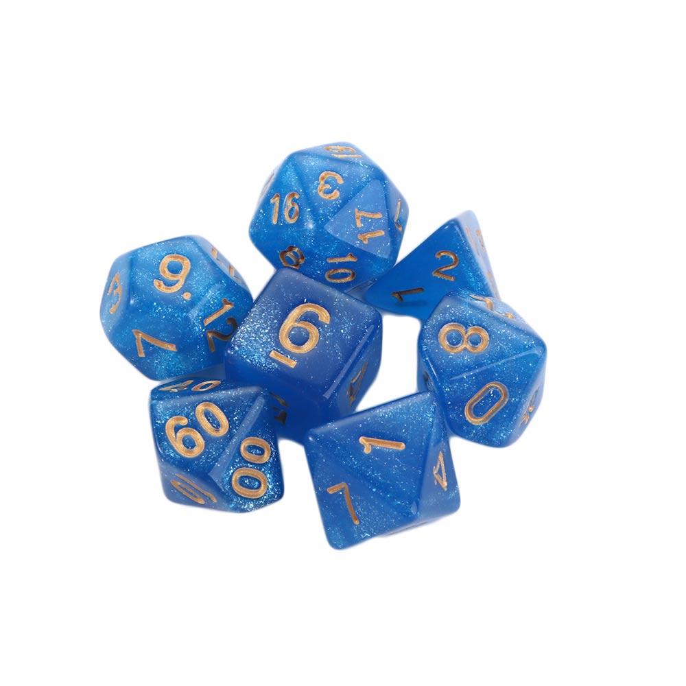 7 штук многогранных кубиков двух цветов, многогранные кубики, инструменты для развлечений для настольных игр в баре, ночном клубе